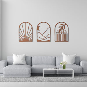 Windows of the Soul – 3-Piece Metal Wall Art Set