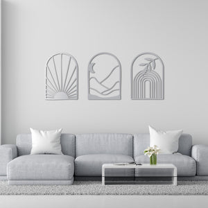 Windows of the Soul – 3-Piece Metal Wall Art Set