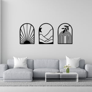 Windows of the Soul – 3-Piece Metal Wall Art Set