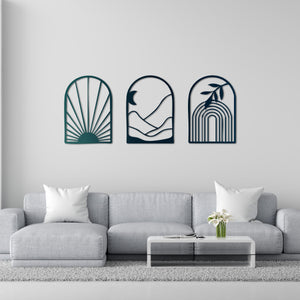 Windows of the Soul – 3-Piece Metal Wall Art Set
