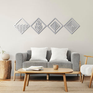 Four Elements Geometry β Metal Wall Art