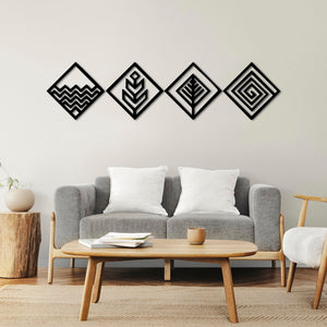Four Elements Geometry β Metal Wall Art