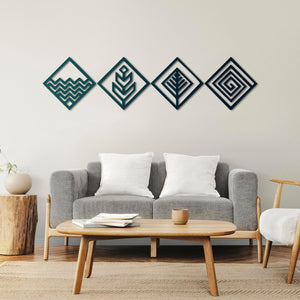 Four Elements Geometry β Metal Wall Art