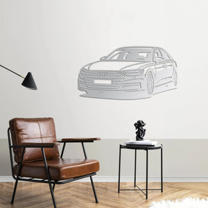 Audi A8 – Araba Metal Duvar Dekoru Laser Artique