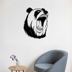 Wild Spirit Panda Metal Wall Art | Decorative Animal Wall Sculpture