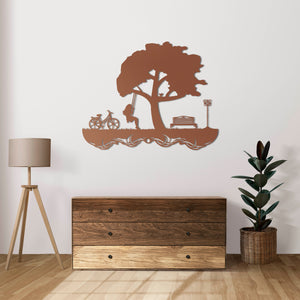 In the Tree’s Shade – Metal Wall Art