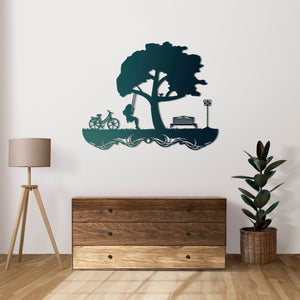 In the Tree’s Shade – Metal Wall Art