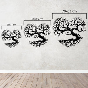 Roots of the Heart Metal Wall Art | Inspirational Tree Sculpture