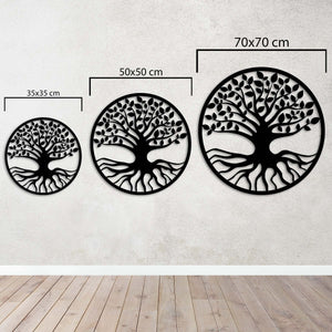 Tree of Life Metal Wall Art | Decorative Nature Wall Sculpture