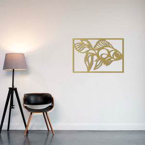 Fish Against the Current Metal Wall Art | Inspirational Wall Sculpture