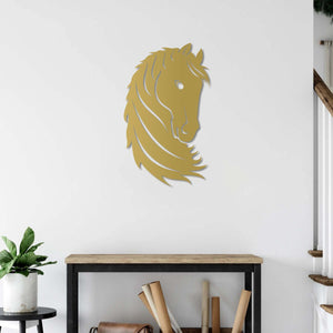 Noble Gaze Horse Metal Wall Art | Decorative Animal Wall Sculpture