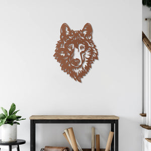 Majestic Wolf Metal Wall Art | Decorative Animal Wall Sculpture