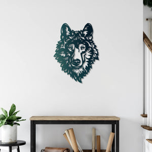 Majestic Wolf Metal Wall Art | Decorative Animal Wall Sculpture