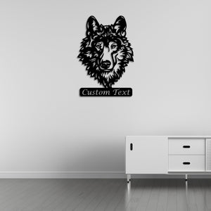 Majestic Wolf Metal Wall Art | Decorative Animal Wall Sculpture