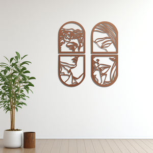 Window of Love Metal Wall Art | Romantic Decorative Wall Decor