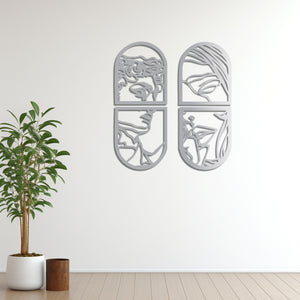 Window of Love Metal Wall Art | Romantic Decorative Wall Decor