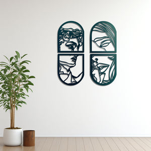 Window of Love Metal Wall Art | Romantic Decorative Wall Decor