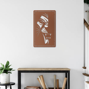 Eyes of Lion Metal Wall Art | Majestic Animal Wall Sculpture Decor