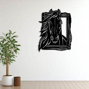 Freedom Expression Horse Metal Wall Art | Decorative Wall Sculpture