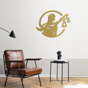 Voice of Justice Metal Wall Art | Inspirational Legal Sculpture