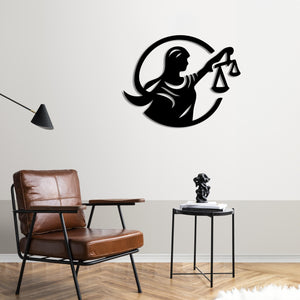 Voice of Justice Metal Wall Art | Inspirational Legal Sculpture