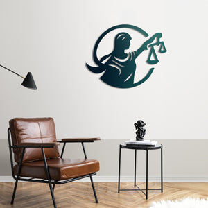 Voice of Justice Metal Wall Art | Inspirational Legal Sculpture