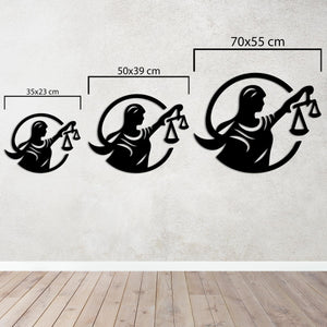 Voice of Justice Metal Wall Art | Inspirational Legal Sculpture