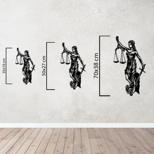 Light of Justice Metal Wall Art | Elegant Legal Decorative Art