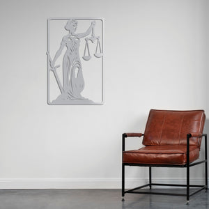 Sword of Justice Metal Wall Art | Powerful Decorative Sculpture
