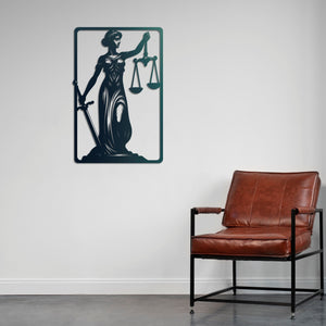 Sword of Justice Metal Wall Art | Powerful Decorative Sculpture