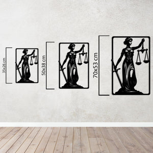 Sword of Justice Metal Wall Art | Powerful Decorative Sculpture