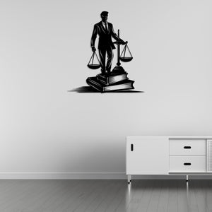 Lady Justice Metal Wall Art | Decorative Legal Sculpture Decor
