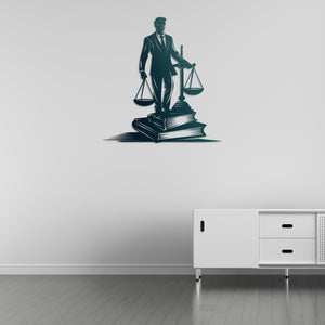 Lady Justice Metal Wall Art | Decorative Legal Sculpture Decor