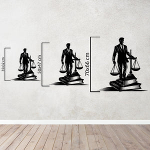 Lady Justice Metal Wall Art | Decorative Legal Sculpture Decor
