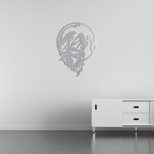 Wolf in Moonlight Metal Wall Art | Decorative Animal Wall Sculpture