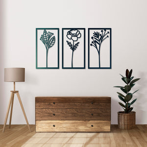 Spring Awakening Metal Wall Art | Floral Decorative Wall Sculpture