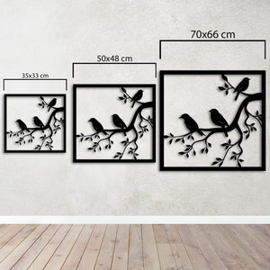 Melody of Spring Birds Metal Wall Art | Decorative Wall Sculpture