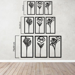 Spring Awakening Metal Wall Art | Floral Decorative Wall Sculpture