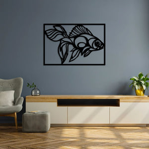 Fish Against the Current Metal Wall Art | Inspirational Wall Sculpture