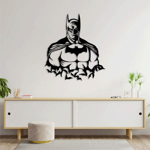 Gotham's Guardian Metal Wall Art | Batman Decorative Wall Sculpture