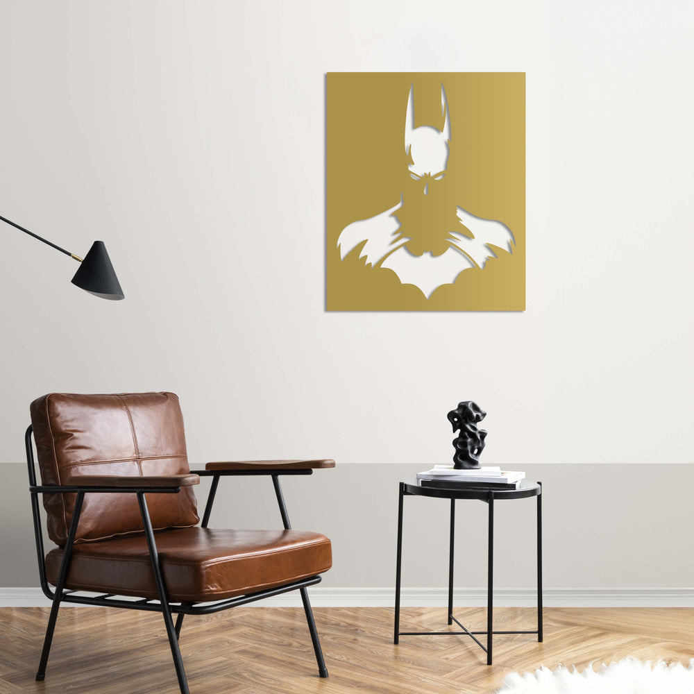 Batman superhero metal wall art decor for game rooms and bedrooms