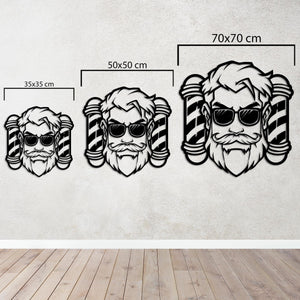 Sharp Style Barber Metal Wall Art | Barbershop Decorative Decor