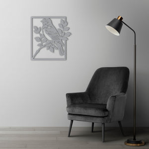 Nature's Song Bird Metal Wall Art | Decorative Wall Sculpture Decor