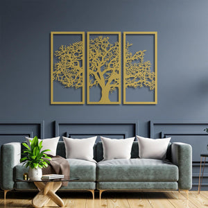 Roots to Sky Tree Metal Wall Art | Nature-Inspired Sculpture
