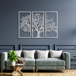 Roots to Sky Tree Metal Wall Art | Nature-Inspired Sculpture