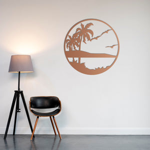 Tropical Dream Metal Wall Art | Exotic Decorative Sculpture