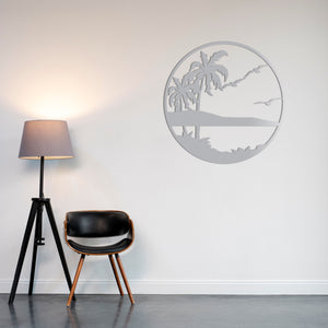 Tropical Dream Metal Wall Art | Exotic Decorative Sculpture