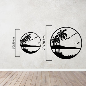 Tropical Dream Metal Wall Art | Exotic Decorative Sculpture