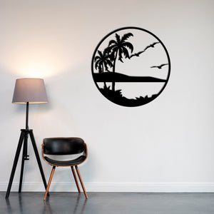 Tropical Dream Metal Wall Art | Exotic Decorative Sculpture