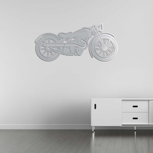 Retro Legend Motorcycle Metal Wall Art | Vintage Bike Wall Sculpture